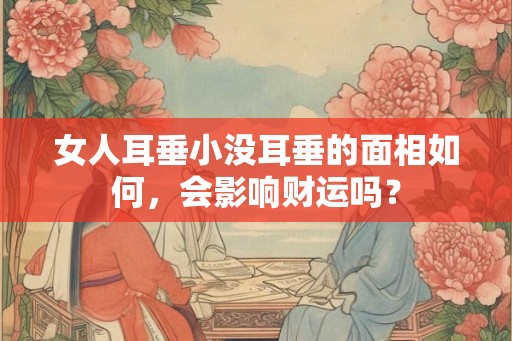 女人耳垂小没耳垂的面相如何，会影响财运吗？