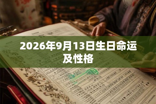 2026年9月13日生日命运及性格 2026年9月13日生日命运及性格