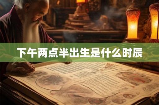 下午两点半出生是什么时辰