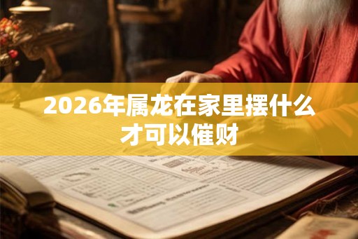 2026年属龙在家里摆什么才可以催财