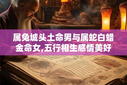 属兔城头土命男与属蛇白蜡金命女,五行相生感情美好甜蜜