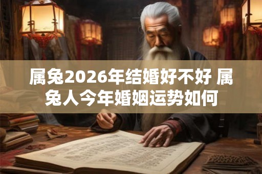 属兔2026年结婚好不好 属兔人今年婚姻运势如何