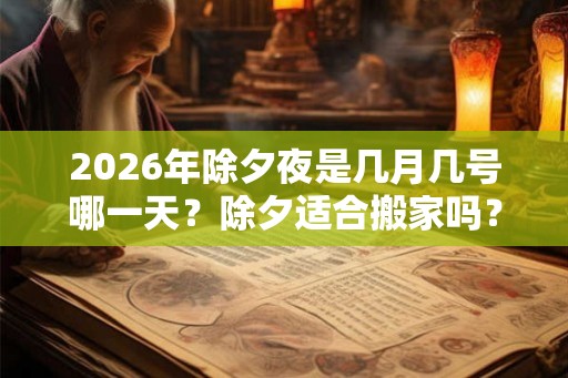2026年除夕夜是几月几号哪一天？除夕适合搬家吗？