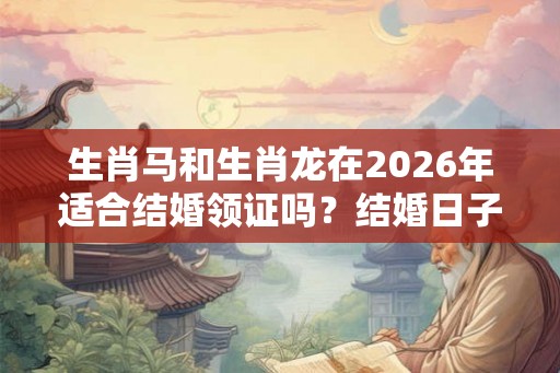 生肖马和生肖龙在2026年适合结婚领证吗?结婚日子怎么选? 生肖马和生肖龙在2026年适合结婚领证吗?结婚日子怎么选?