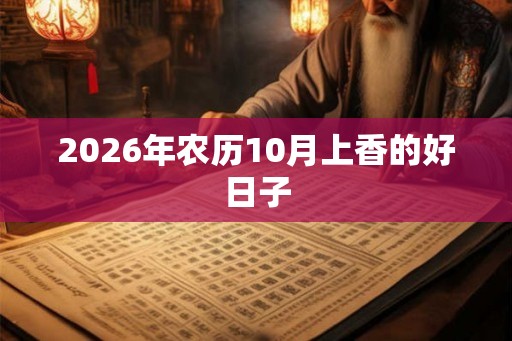 2026年农历10月上香的好日子