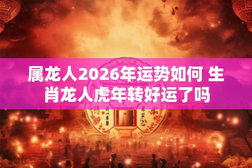 属龙人2026年运势如何 生肖龙人虎年转好运了吗