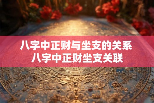八字中正财与坐支的关系 八字中正财坐支关联