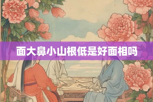 面大鼻小山根低是好面相吗