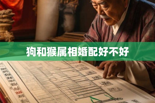 狗和猴属相婚配好不好