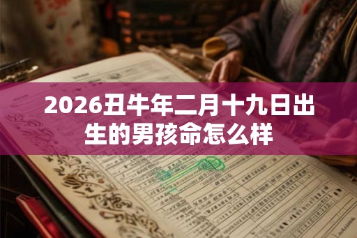 2026丑牛年二月十九日出生的男孩命怎么样