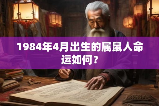 1984年4月出生的属鼠人命运如何？