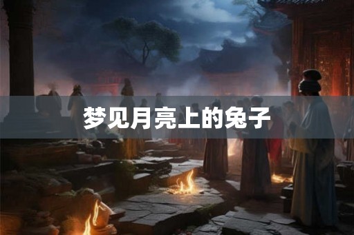 梦见月亮上的兔子