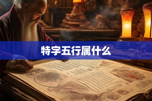特字五行属什么