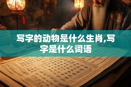 写字的动物是什么生肖,写字是什么词语 写字的动物是什么生肖,写字是什么词语
