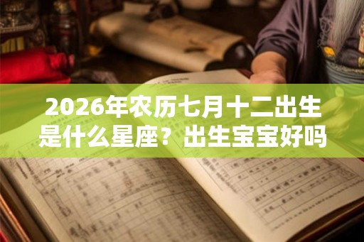 2026年农历七月十二出生是什么星座？出生宝宝好吗？
