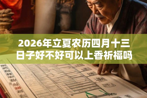 2026年立夏农历四月十三日子好不好可以上香祈福吗？