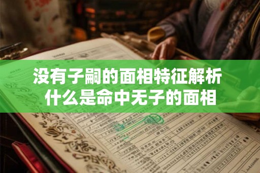 没有子嗣的面相特征解析 什么是命中无子的面相