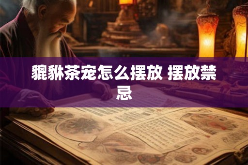 貔貅茶宠怎么摆放 摆放禁忌