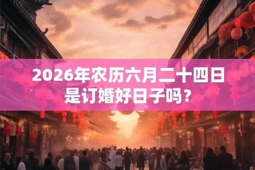 2026年农历六月二十四日是订婚好日子吗? 2026年农历六月二十四日是订婚好日子吗?