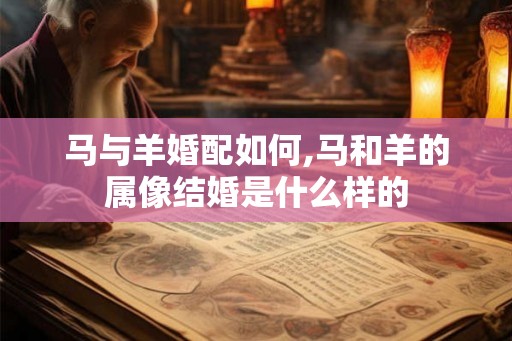 马与羊婚配如何,马和羊的属像结婚是什么样的