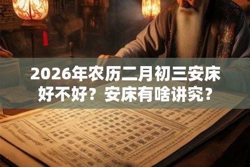 2026年农历二月初三安床好不好？安床有啥讲究？