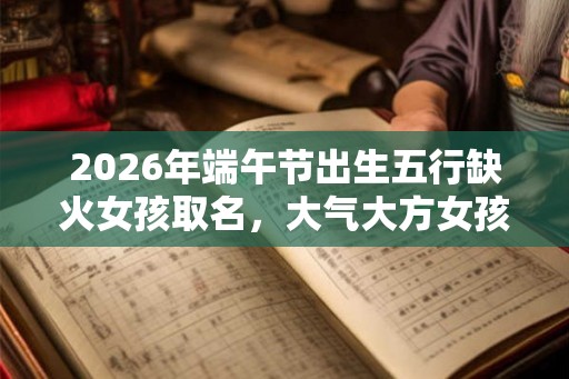 2026年端午节出生五行缺火女孩取名，大气大方女孩名字