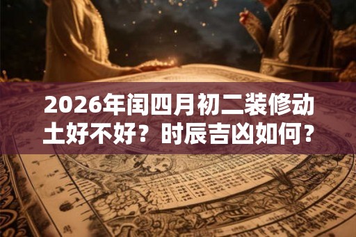 2026年闰四月初二装修动土好不好?时辰吉凶如何? 2026年闰四月初二装修动土好不好?时辰吉凶如何?