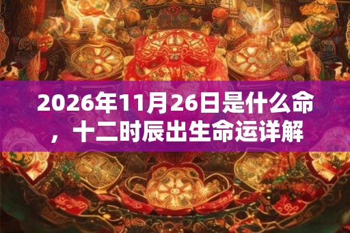 2026年11月26日是什么命,十二时辰出生命运详解 2026年11月26日是什么命,十二时辰出生命运详解