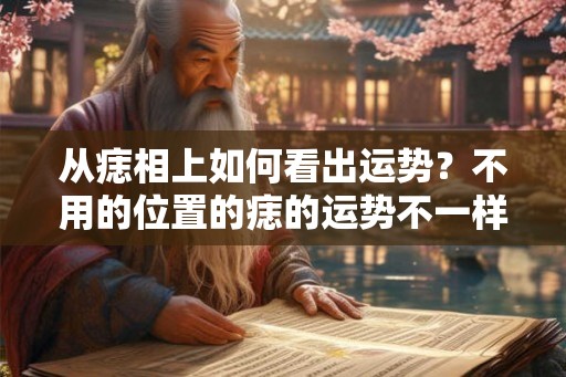 从痣相上如何看出运势？不用的位置的痣的运势不一样？