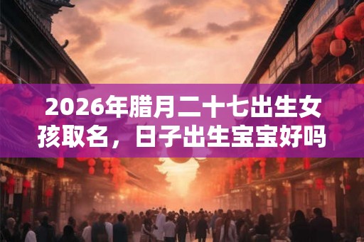 2026年腊月二十七出生女孩取名，日子出生宝宝好吗？