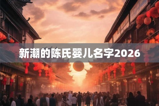 新潮的陈氏婴儿名字2026