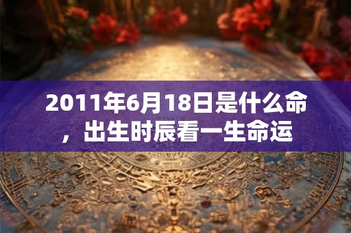 2011年6月18日是什么命，出生时辰看一生命运
