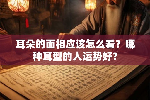 耳朵的面相应该怎么看?哪种耳型的人运势好? 耳朵的面相应该怎么看?哪种耳型的人运势好?