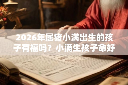 2026年属猪小满出生的孩子有福吗？小满生孩子命好吗？