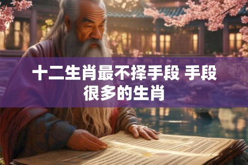 十二生肖最不择手段 手段很多的生肖