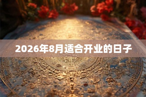 2026年8月适合开业的日子