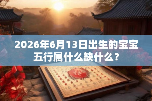 2026年6月13日出生的宝宝五行属什么缺什么？
