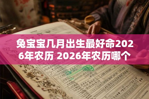 兔宝宝几月出生最好命2026年农历 2026年农历哪个月出生的兔宝宝最吉祥