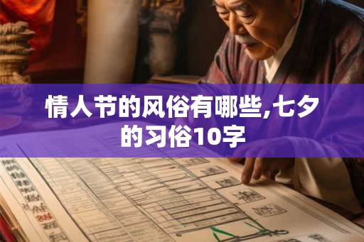 情人节的风俗有哪些,七夕的习俗10字 情人节的风俗有哪些,七夕的习俗10字