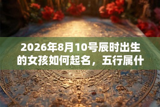 2026年8月10号辰时出生的女孩如何起名，五行属什么