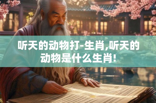 听天的动物打-生肖,听天的动物是什么生肖!