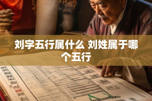 刘字五行属什么 刘姓属于哪个五行