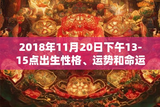 2018年11月20日下午13-15点出生性格、运势和命运