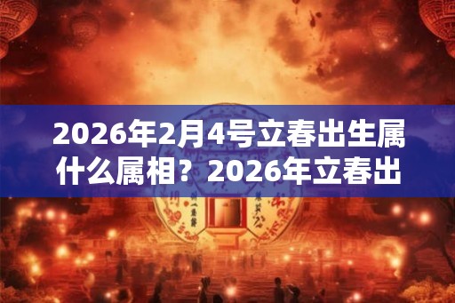 2026年2月4号立春出生属什么属相？2026年立春出生的男孩取名