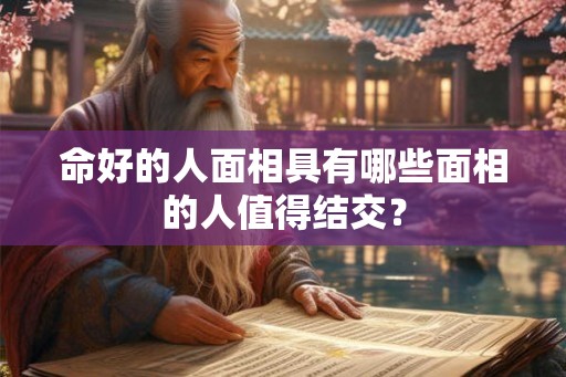 命好的人面相具有哪些面相的人值得结交？