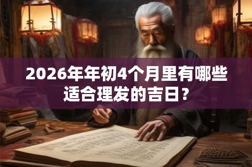 2026年年初4个月里有哪些适合理发的吉日？