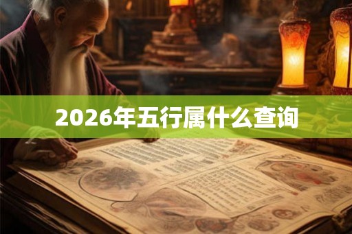 2026年五行属什么查询