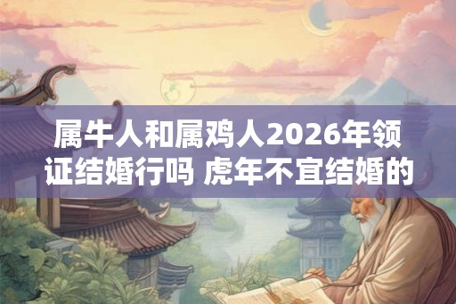 属牛人和属鸡人2026年领证结婚行吗 虎年不宜结婚的生肖 属牛人和属鸡人2026年领证结婚行吗 虎年不宜结婚的生肖