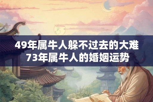 49年属牛人躲不过去的大难 73年属牛人的婚姻运势 49年属牛人躲不过去的大难 73年属牛人的婚姻运势