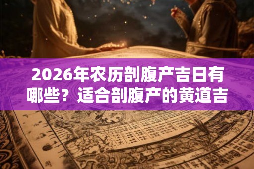 2026年农历剖腹产吉日有哪些？适合剖腹产的黄道吉日